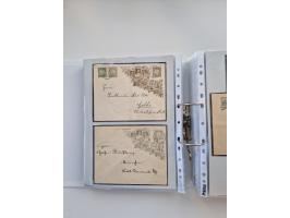 1850/1920, kleine Sammlung mit zusätzlich einigen hundert Briefen, Karten und Paketkarten der Pfennig-Zeit