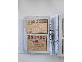 1850/1920, kleine Sammlung mit zusätzlich einigen hundert Briefen, Karten und Paketkarten der Pfennig-Zeit