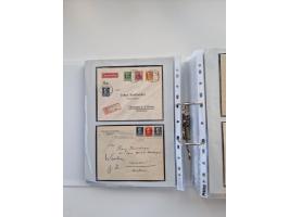 1850/1920, kleine Sammlung mit zusätzlich einigen hundert Briefen, Karten und Paketkarten der Pfennig-Zeit