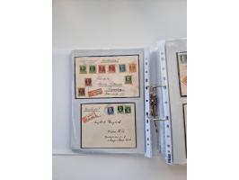 1850/1920, kleine Sammlung mit zusätzlich einigen hundert Briefen, Karten und Paketkarten der Pfennig-Zeit