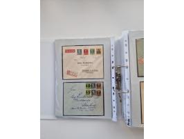 1850/1920, kleine Sammlung mit zusätzlich einigen hundert Briefen, Karten und Paketkarten der Pfennig-Zeit