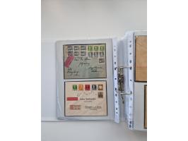 1850/1920, kleine Sammlung mit zusätzlich einigen hundert Briefen, Karten und Paketkarten der Pfennig-Zeit