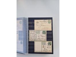 1850/1920, kleine Sammlung mit zusätzlich einigen hundert Briefen, Karten und Paketkarten der Pfennig-Zeit