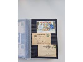 1850/1920, kleine Sammlung mit zusätzlich einigen hundert Briefen, Karten und Paketkarten der Pfennig-Zeit