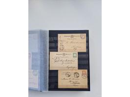 1850/1920, kleine Sammlung mit zusätzlich einigen hundert Briefen, Karten und Paketkarten der Pfennig-Zeit