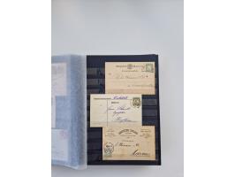 1850/1920, kleine Sammlung mit zusätzlich einigen hundert Briefen, Karten und Paketkarten der Pfennig-Zeit