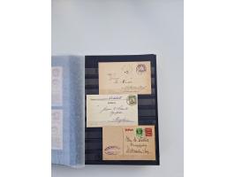 1850/1920, kleine Sammlung mit zusätzlich einigen hundert Briefen, Karten und Paketkarten der Pfennig-Zeit