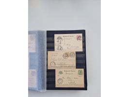 1850/1920, kleine Sammlung mit zusätzlich einigen hundert Briefen, Karten und Paketkarten der Pfennig-Zeit