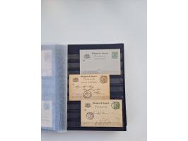 1850/1920, kleine Sammlung mit zusätzlich einigen hundert Briefen, Karten und Paketkarten der Pfennig-Zeit