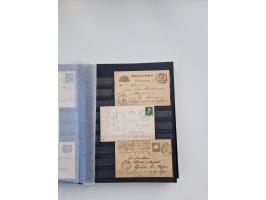 1850/1920, kleine Sammlung mit zusätzlich einigen hundert Briefen, Karten und Paketkarten der Pfennig-Zeit