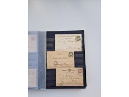 1850/1920, kleine Sammlung mit zusätzlich einigen hundert Briefen, Karten und Paketkarten der Pfennig-Zeit