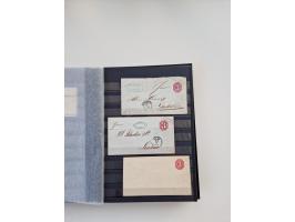 1850/1920, kleine Sammlung mit zusätzlich einigen hundert Briefen, Karten und Paketkarten der Pfennig-Zeit