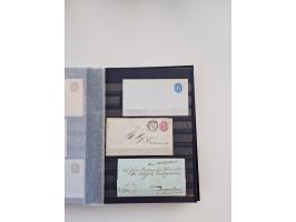 1850/1920, kleine Sammlung mit zusätzlich einigen hundert Briefen, Karten und Paketkarten der Pfennig-Zeit