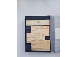 1850/1920, kleine Sammlung mit zusätzlich einigen hundert Briefen, Karten und Paketkarten der Pfennig-Zeit