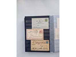 1850/1920, kleine Sammlung mit zusätzlich einigen hundert Briefen, Karten und Paketkarten der Pfennig-Zeit