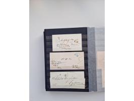 1850/1920, kleine Sammlung mit zusätzlich einigen hundert Briefen, Karten und Paketkarten der Pfennig-Zeit