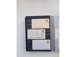 1850/1920, kleine Sammlung mit zusätzlich einigen hundert Briefen, Karten und Paketkarten der Pfennig-Zeit