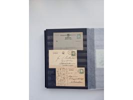 1850/1920, kleine Sammlung mit zusätzlich einigen hundert Briefen, Karten und Paketkarten der Pfennig-Zeit