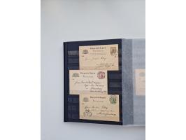 1850/1920, kleine Sammlung mit zusätzlich einigen hundert Briefen, Karten und Paketkarten der Pfennig-Zeit
