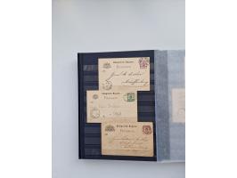 1850/1920, kleine Sammlung mit zusätzlich einigen hundert Briefen, Karten und Paketkarten der Pfennig-Zeit