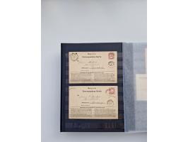 1850/1920, kleine Sammlung mit zusätzlich einigen hundert Briefen, Karten und Paketkarten der Pfennig-Zeit