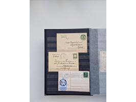 1850/1920, kleine Sammlung mit zusätzlich einigen hundert Briefen, Karten und Paketkarten der Pfennig-Zeit