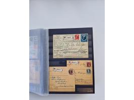 1850/1920, kleine Sammlung mit zusätzlich einigen hundert Briefen, Karten und Paketkarten der Pfennig-Zeit