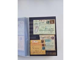 1850/1920, kleine Sammlung mit zusätzlich einigen hundert Briefen, Karten und Paketkarten der Pfennig-Zeit