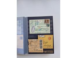 1850/1920, kleine Sammlung mit zusätzlich einigen hundert Briefen, Karten und Paketkarten der Pfennig-Zeit