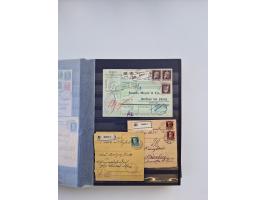 1850/1920, kleine Sammlung mit zusätzlich einigen hundert Briefen, Karten und Paketkarten der Pfennig-Zeit