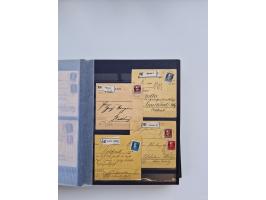 1850/1920, kleine Sammlung mit zusätzlich einigen hundert Briefen, Karten und Paketkarten der Pfennig-Zeit