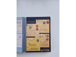 1850/1920, kleine Sammlung mit zusätzlich einigen hundert Briefen, Karten und Paketkarten der Pfennig-Zeit