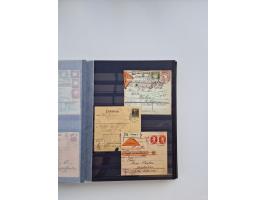 1850/1920, kleine Sammlung mit zusätzlich einigen hundert Briefen, Karten und Paketkarten der Pfennig-Zeit