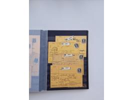 1850/1920, kleine Sammlung mit zusätzlich einigen hundert Briefen, Karten und Paketkarten der Pfennig-Zeit
