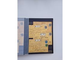 1850/1920, kleine Sammlung mit zusätzlich einigen hundert Briefen, Karten und Paketkarten der Pfennig-Zeit