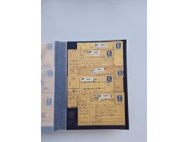 1850/1920, kleine Sammlung mit zusätzlich einigen hundert Briefen, Karten und Paketkarten der Pfennig-Zeit