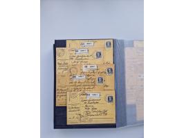 1850/1920, kleine Sammlung mit zusätzlich einigen hundert Briefen, Karten und Paketkarten der Pfennig-Zeit