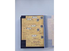 1850/1920, kleine Sammlung mit zusätzlich einigen hundert Briefen, Karten und Paketkarten der Pfennig-Zeit