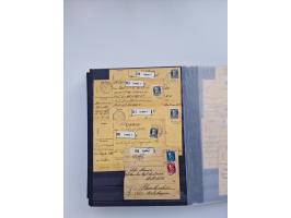 1850/1920, kleine Sammlung mit zusätzlich einigen hundert Briefen, Karten und Paketkarten der Pfennig-Zeit