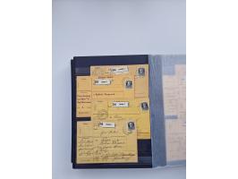 1850/1920, kleine Sammlung mit zusätzlich einigen hundert Briefen, Karten und Paketkarten der Pfennig-Zeit
