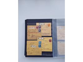 1850/1920, kleine Sammlung mit zusätzlich einigen hundert Briefen, Karten und Paketkarten der Pfennig-Zeit