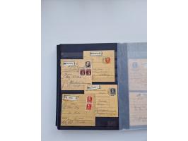 1850/1920, kleine Sammlung mit zusätzlich einigen hundert Briefen, Karten und Paketkarten der Pfennig-Zeit
