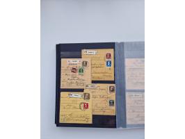 1850/1920, kleine Sammlung mit zusätzlich einigen hundert Briefen, Karten und Paketkarten der Pfennig-Zeit