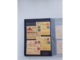 1850/1920, kleine Sammlung mit zusätzlich einigen hundert Briefen, Karten und Paketkarten der Pfennig-Zeit