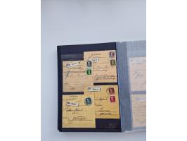 1850/1920, kleine Sammlung mit zusätzlich einigen hundert Briefen, Karten und Paketkarten der Pfennig-Zeit