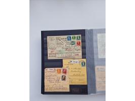 1850/1920, kleine Sammlung mit zusätzlich einigen hundert Briefen, Karten und Paketkarten der Pfennig-Zeit