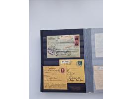 1850/1920, kleine Sammlung mit zusätzlich einigen hundert Briefen, Karten und Paketkarten der Pfennig-Zeit