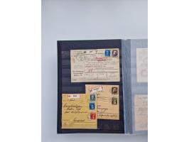 1850/1920, kleine Sammlung mit zusätzlich einigen hundert Briefen, Karten und Paketkarten der Pfennig-Zeit