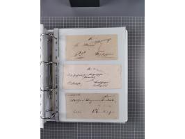 1820/60 (ca.), über 600 Vorphila- und Dienstbriefe, dabei rote und blaue Stempel, viele verschiedene Orte