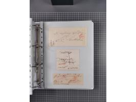1820/60 (ca.), über 600 Vorphila- und Dienstbriefe, dabei rote und blaue Stempel, viele verschiedene Orte